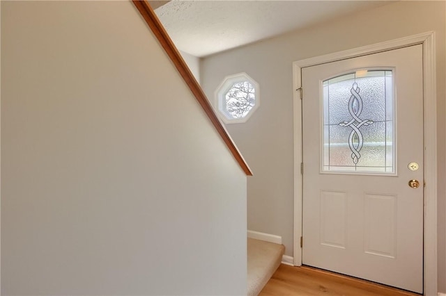 entryway featuring light hardwood / wood-style floors