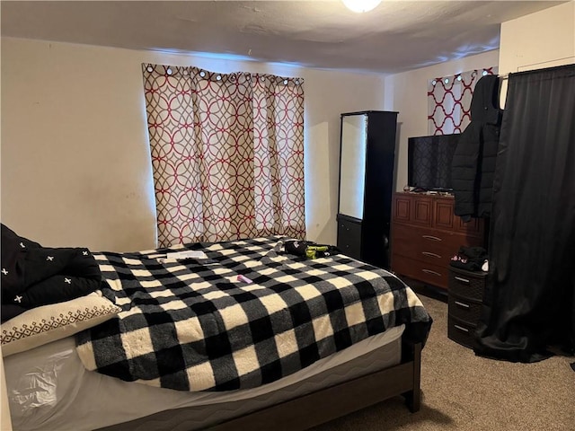 bedroom featuring carpet flooring