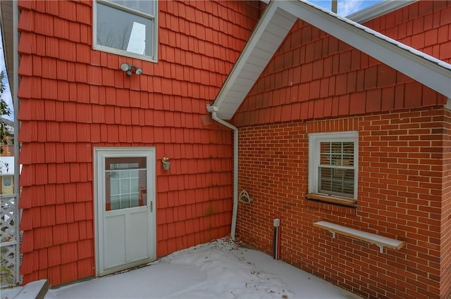 view of property exterior featuring a patio