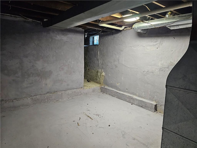 view of basement