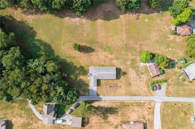 drone / aerial view featuring a rural view