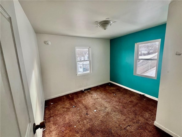 view of carpeted empty room