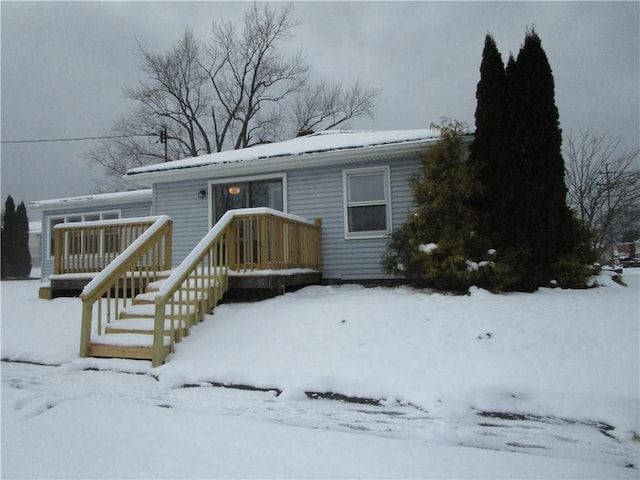 view of front of home