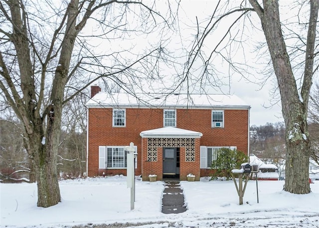 view of colonial inspired home