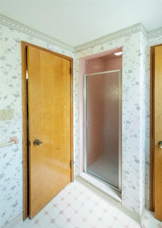 bathroom with walk in shower