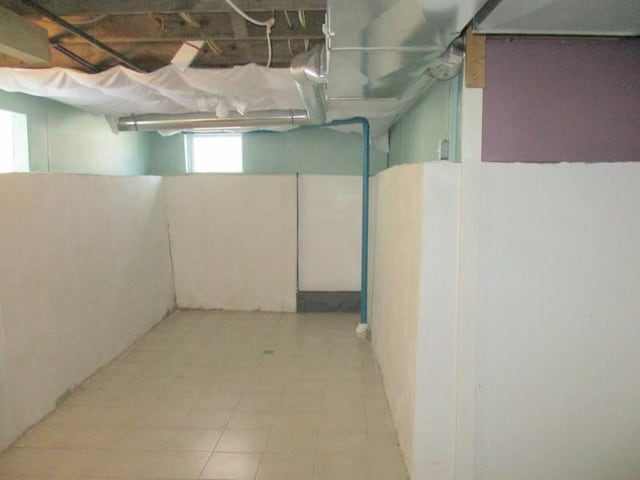 view of basement