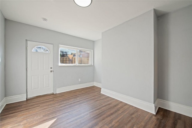 foyer entrance featuring hardwood / wood-style flooring