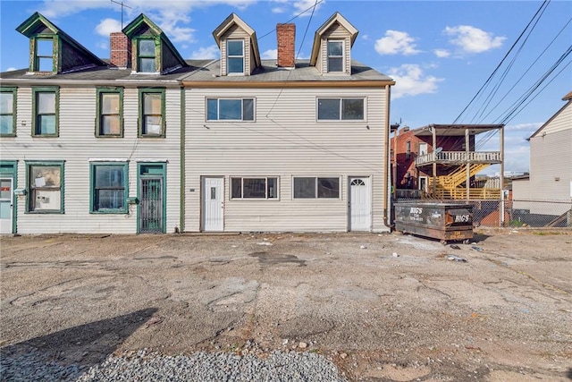 view of rear view of house