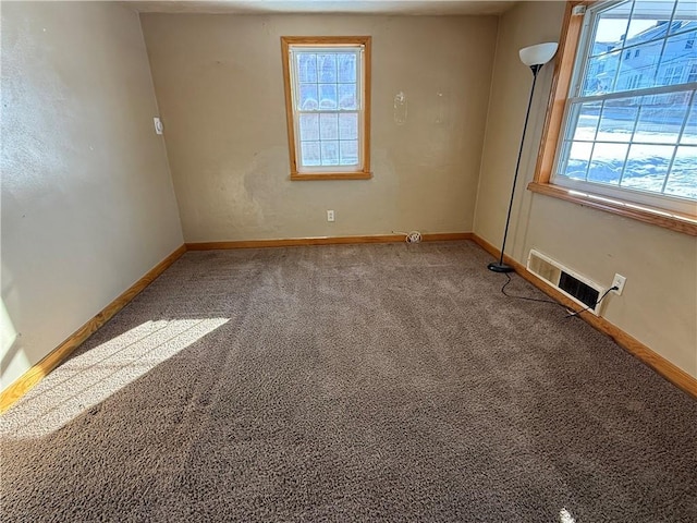 empty room with carpet floors