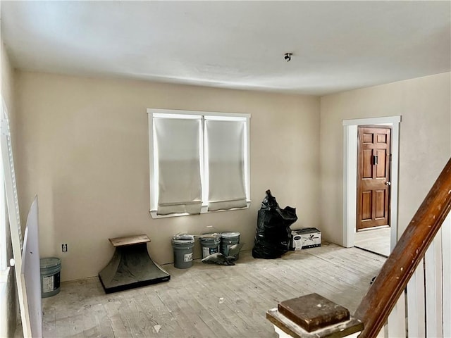 interior space featuring light wood-type flooring