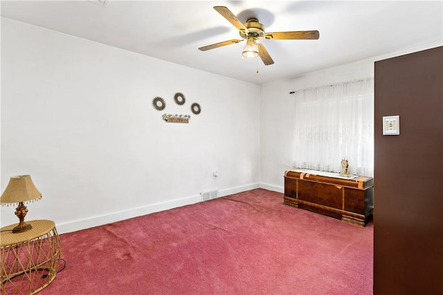 1405 Bellaire Pl, Brookline, PA 15226 - carpeted spare room with ceiling fan and baseboards
