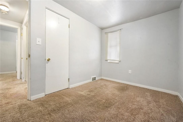 view of carpeted empty room