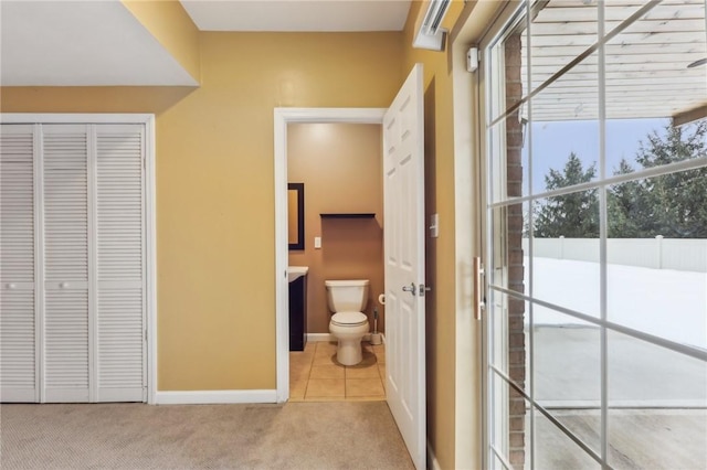 bathroom featuring toilet