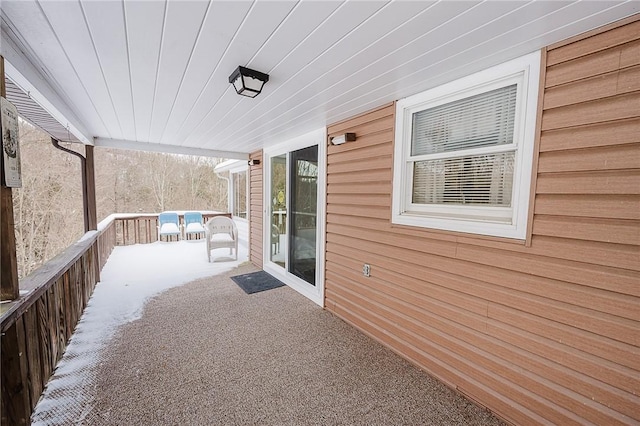 view of patio / terrace with a porch