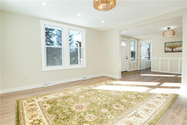 interior space featuring hardwood / wood-style floors