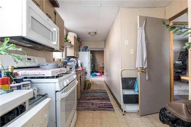 kitchen with white appliances