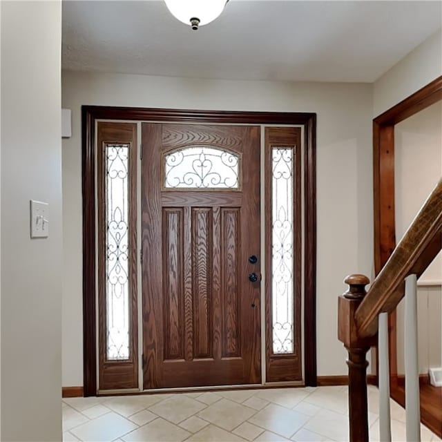 foyer entrance featuring plenty of natural light