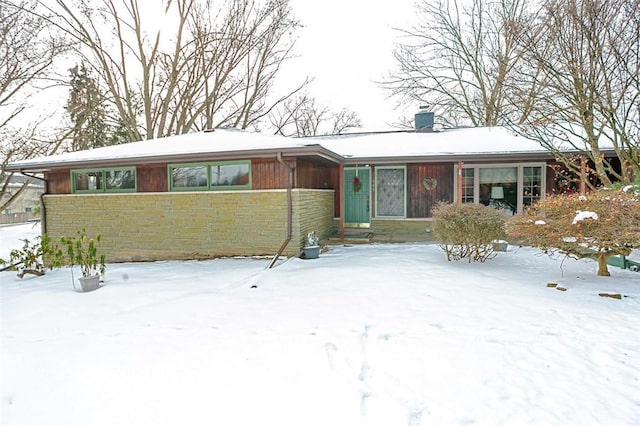 view of ranch-style home