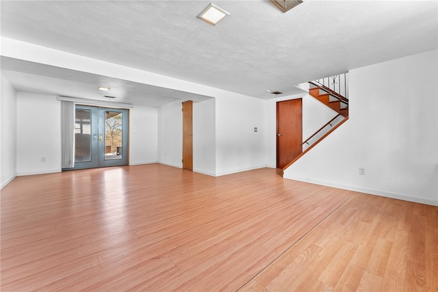 interior space featuring light hardwood / wood-style flooring