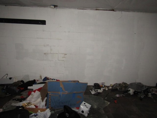 view of basement