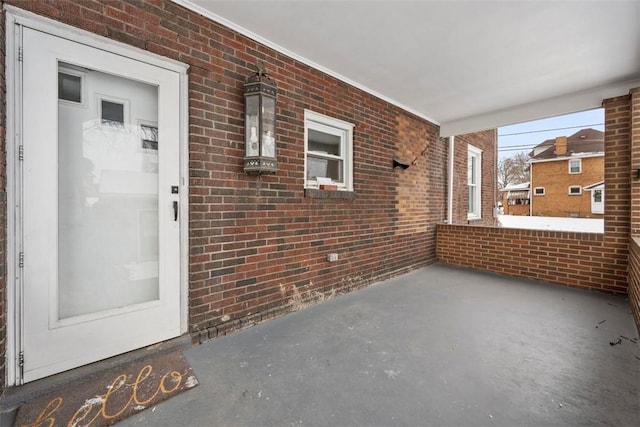 property entrance with a porch