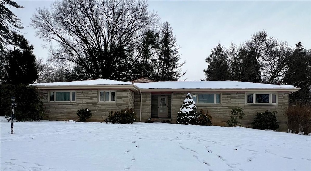 view of ranch-style home