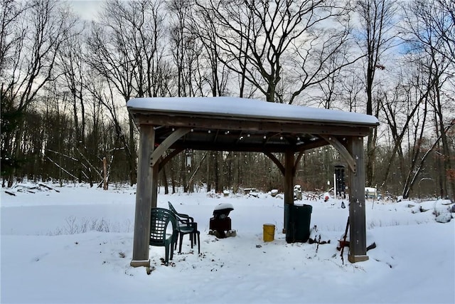 view of property's community with a gazebo