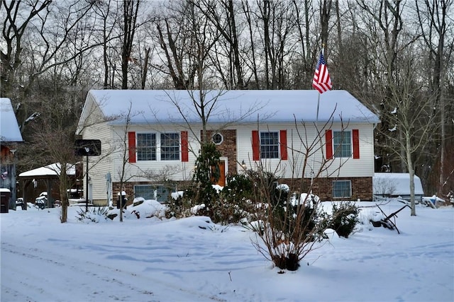 view of front of property