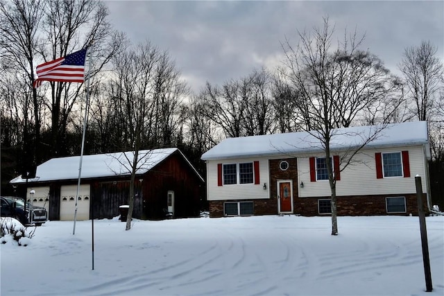 view of bi-level home