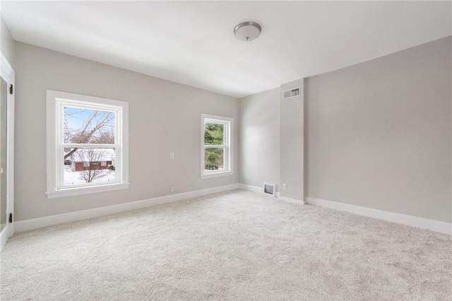 view of carpeted empty room