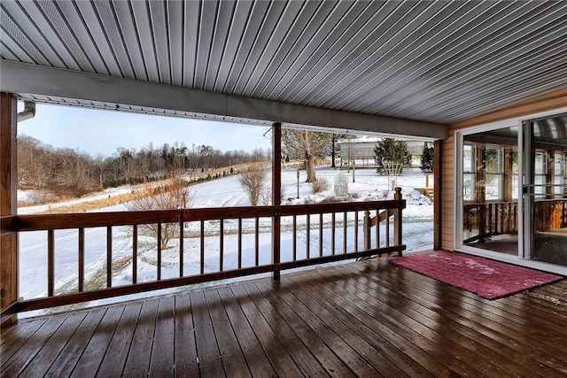 dock area featuring a wooden deck