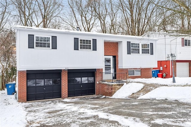 split foyer home with a garage