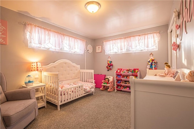 bedroom featuring carpet flooring