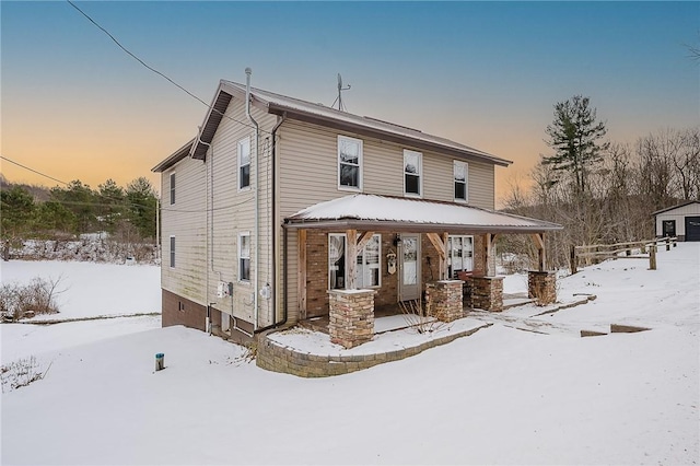 view of front of home