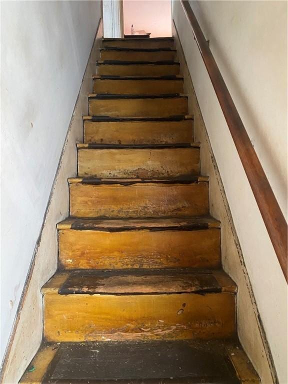 view of stairway