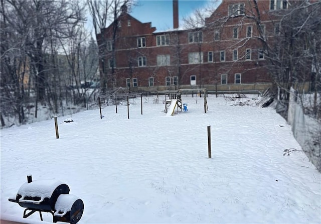 view of community featuring a playground