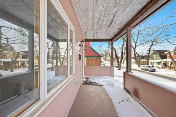 exterior space with covered porch