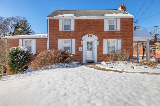 view of front of property