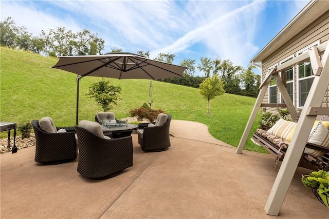 view of patio / terrace with outdoor lounge area