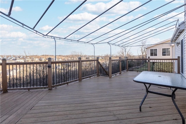 view of wooden terrace