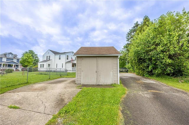 4 Hookton Ave, South Union Twp, PA 15401 - view of shed featuring asphalt driveway