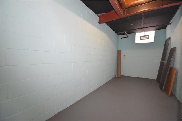 view of basement