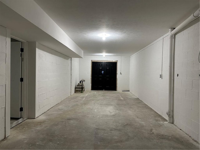 view of basement