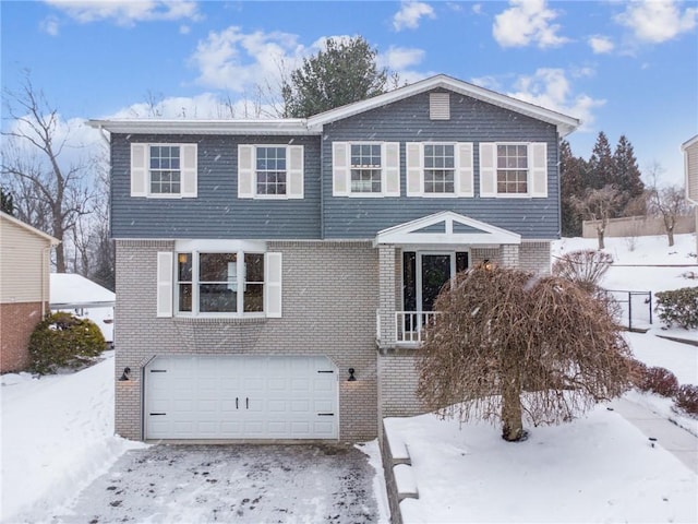 front of property featuring a garage