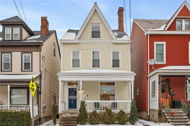 view of front of house with a porch