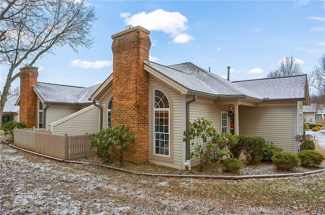 view of back of property