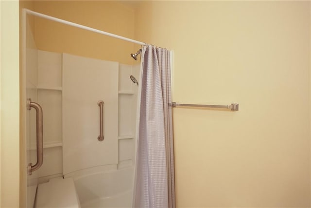 bathroom with walk in shower