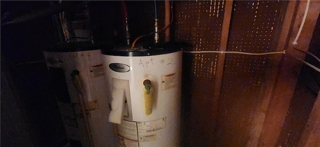 interior details with gas water heater