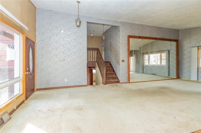 view of carpeted empty room