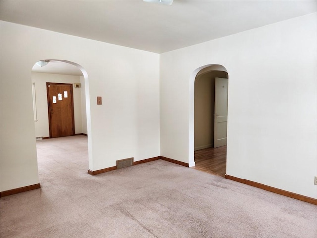 view of carpeted empty room